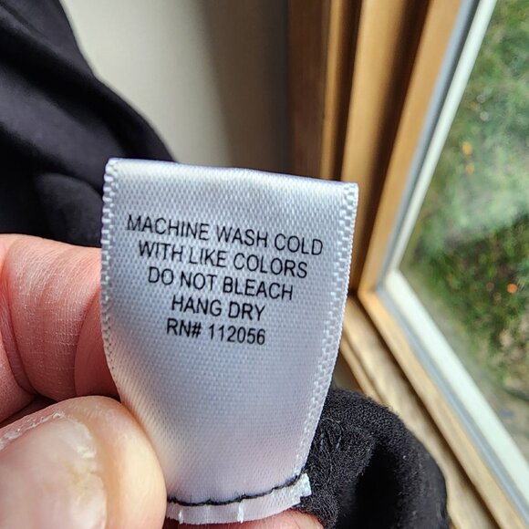 Zenana Premium Black Angled Long Tunic Jersey Size Large - Picture 10 of 16